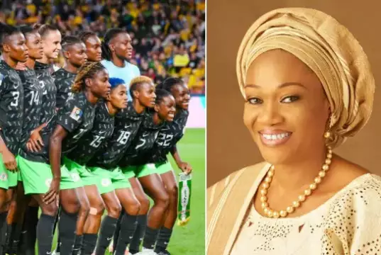 Paris 2024 Olympic: First Lady Charges Super Falcons To Win Gold Paris 2024 Olympic: First Lady Charges Super Falcons To Win Gold