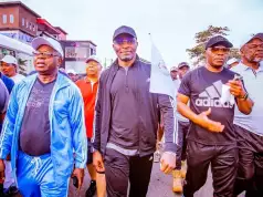 PHOTOS: Deputy Speaker, Benjamin Kalu, Onwusibe, Ohajuruka, Onuigbo, Others File Out For Road Walk Festival & 1k Man Match In Umuahia PHOTOS: Deputy Speaker, Benjamin Kalu, Onwusibe, Ohajuruka, Onuigbo, Others File Out For Abia Road Walk Festival & 1k Man Match