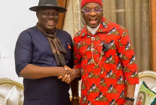 ABN TV Boss Okali Greets Deputy Speaker, Benjamin Kalu At 53 ABN TV Boss Okali Greets Deputy Speaker, Benjamin Kalu At 53