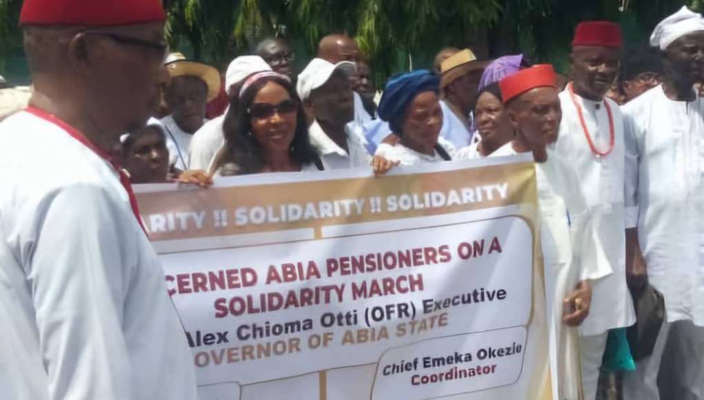 Abia Pensioners Show Appreciation For Governor Otti's Payment Of Arrears, Full Monthly Pensions