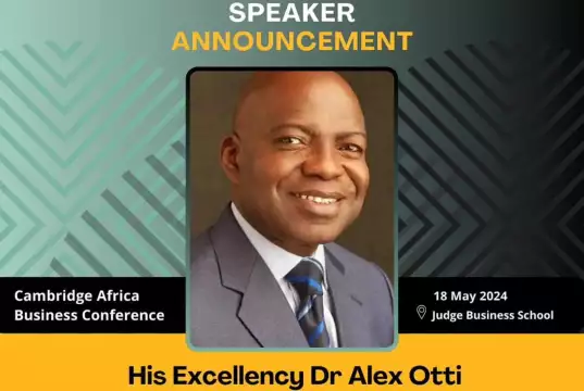 Gov. Otti Speaks At Cambridge University Conference In UK Gov. Otti Speaks At Cambridge University Conference In UK
