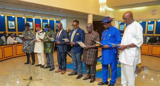 Gov. Fubara Swears In Eight New Commissioners