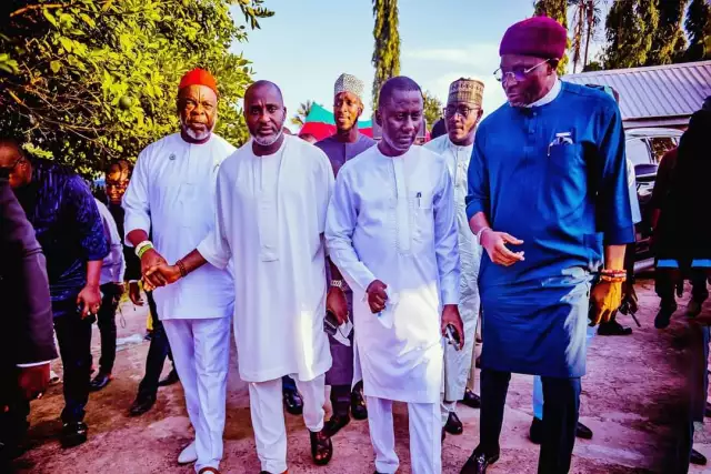 Deputy Speaker, Kalu Commiserates With Ex-Minister, Ogah, Rep. Member Amobi Over Mother’s Death Deputy Speaker, Kalu Pays Condolence Visit To Hon. Ogah Over Mother's Demise (Photos)