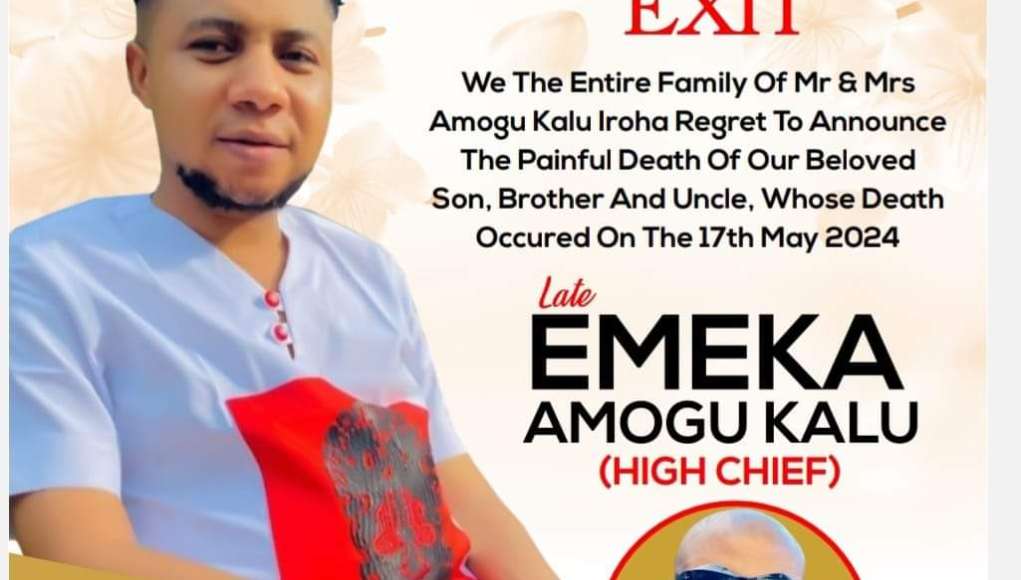 34-Year-Old Emeka Amogu Kalu To Be Laid To Rest In Ohafia