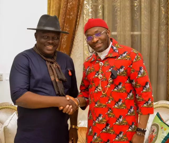 Deputy Speaker Benjamin Kalu Celebrates ABN TV Director Okali At 50 Deputy Speaker Benjamin Kalu Celebrates ABN TV Director Okali At 50