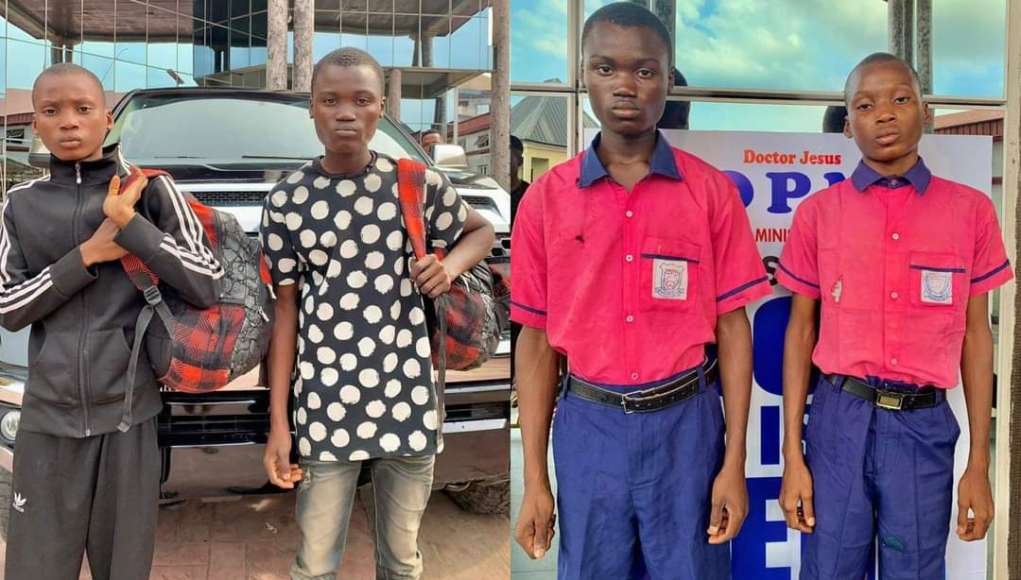 Two Boys Who Falsely Claimed To Have Killed Parents For Ritual Returned To Father (Photo)