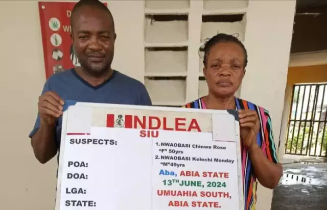 NDLEA Arrests Siblings In Aba Over Drug Worh N4.1bn