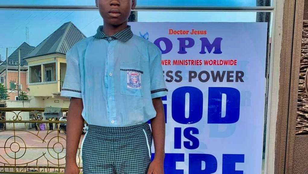 OPM's King Apostle Chibuzor Saves Abandoned Boy, Offers Him New Lease On Life