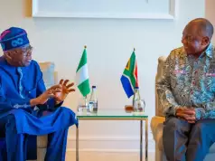 Tinubu Holds Talk With Ramaphosa As Both Leaders Seek Solutions To African Problems