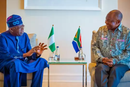 Tinubu Holds Talk With Ramaphosa As Both Leaders Seek Solutions To African Problems