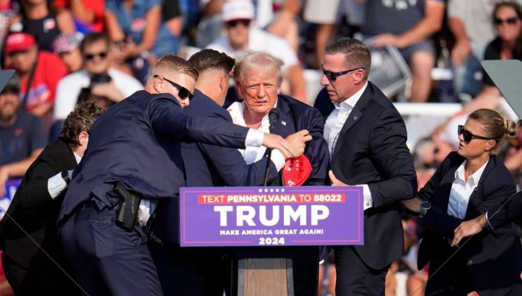 Gunshots Reportedly Fired At Donald Trump Rally As Ex-president Rushed Off Stage (Photos, Video)