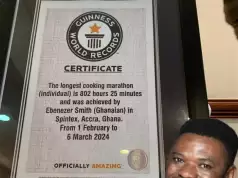 Cook-a-Thon: Ghanaian Chef Arrested After Forging Guinness World Record