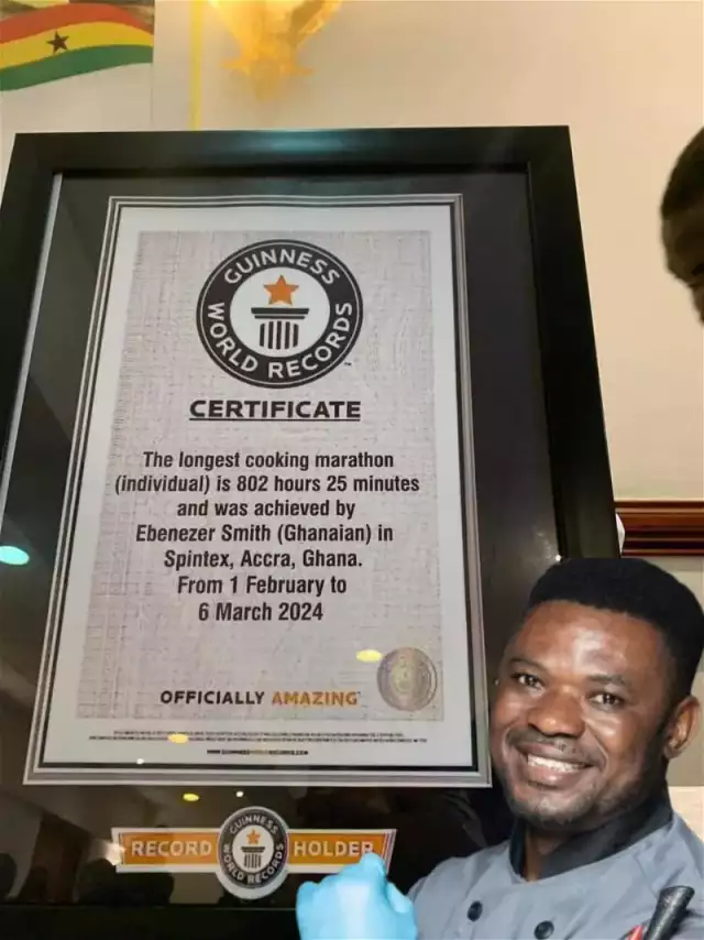 Cook-a-Thon: Ghanaian Chef Arrested After Forging Guinness World Record