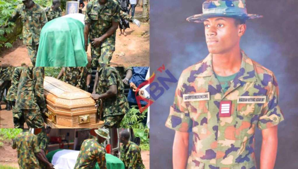 Tears As 20-Year-Old Cadet Officer Who Died Mysteriously In Hotel Pool In Abia Laid To Rest (Photos)