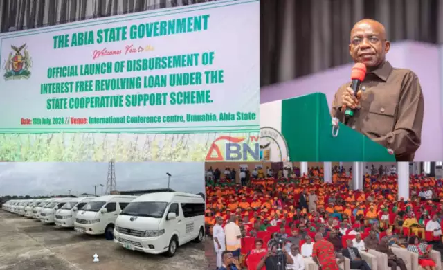 Gov. Otti, Fulfills Campaign Promise With N1Billion Loan Scheme, Bus Donation (Photos, Video) Gov. Otti, Fulfills Campaign Promise With N1Billion Loan Scheme, Bus Donation (Photos, Video)