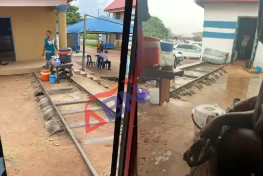 Outrage As Office Building Is Found On Abia Rail Track (Photos, Video) Outrage As Office Building Is Found On Abia Rail Track (Photos, Video)
