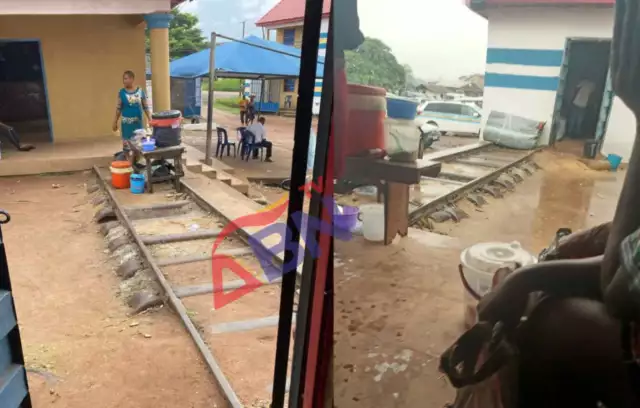 Outrage As Office Building Is Found On Abia Rail Track (Photos, Video) Outrage As Office Building Is Found On Abia Rail Track (Photos, Video)