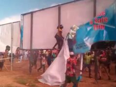 Angry Youths Destroy Billboard Erected To Welcome Tinubu To Yobe