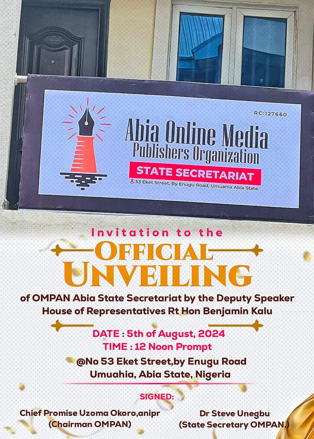 Abia State Secretariat Of OMPAN