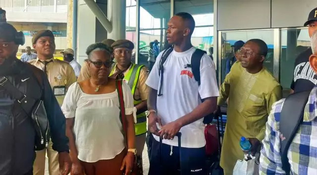 Nigerian-Born UFC Star Israel Adesanya Arrives In Lagos Nigerian-Born UFC Star Israel Adesanya Arrives In Lagos