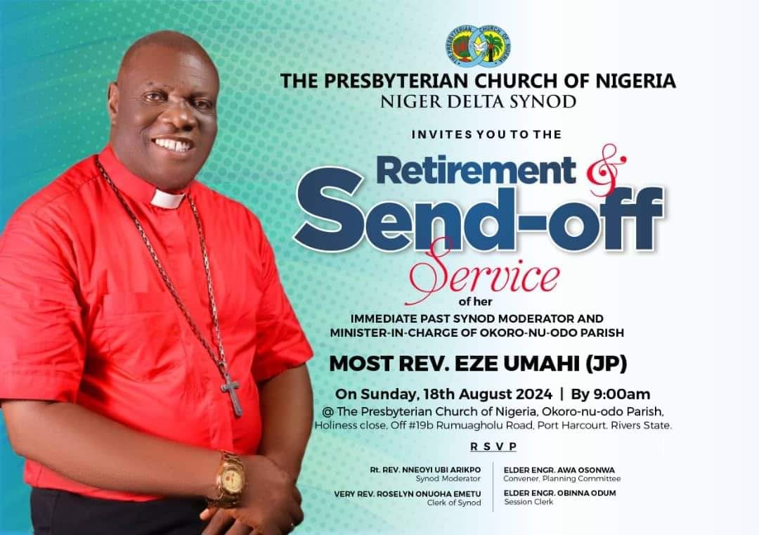 Presbyterian Church Of Nigeria Bids Farewell To Retiring Moderator, Most Rev. Eze Umahi