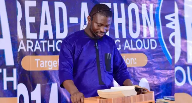 Read-Athon: Nigerian Man Sets World Record After Reading Out Loud For 215 Hours