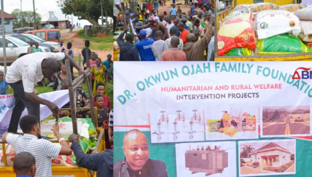 Hunger: Okwun Ojah Family Foundation Brings Hope To Ohafia Communities, Donates Bags Of Rice (Photos, Video)