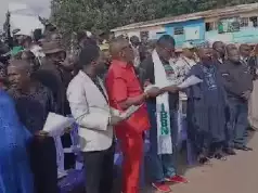 Plateau Demonstrators Hold Church Service At Protest Venue