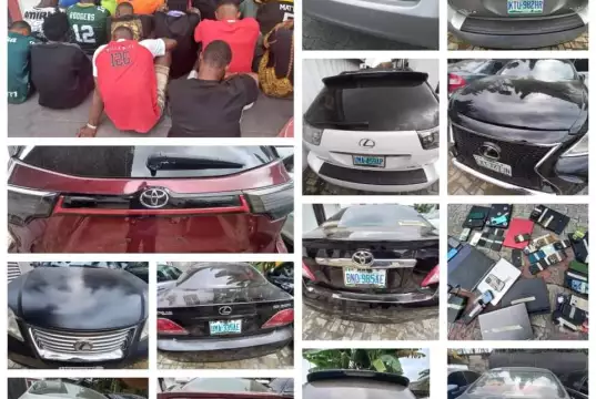 Several Exotic Cars Recovered As EFCC Arrests 48 Suspected Internet Fraudsters In Abia (Photo) Several Exotic Cars Recovered As EFCC Arrests 48 Suspected Internet Fraudsters In Abia (Photo)