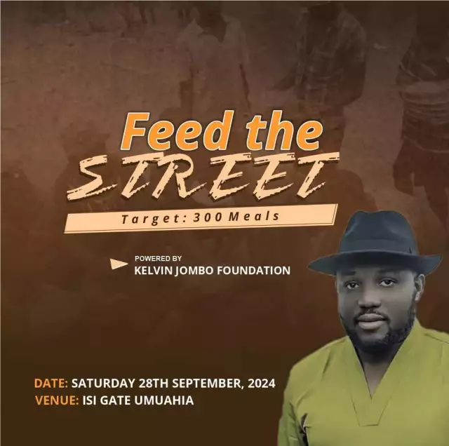 Kelvin Jombo Foundation To Feed 300 In Umuahia To Celebrate Founder’s Birthday Kelvin Jombo Foundation To Feed 300 In Umuahia To Celebrate Founder's Birthday