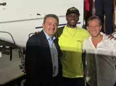 Osimhen Arrives Uyo In Private Jet For AFCON 2025 Osimhen Arrives Uyo In Private Jet For AFCON 2025