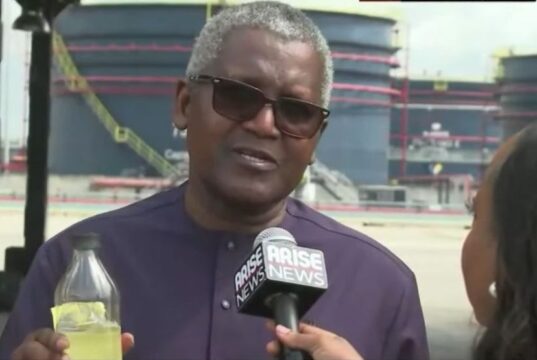 Dangote Refinery Presents First Petrol Sample