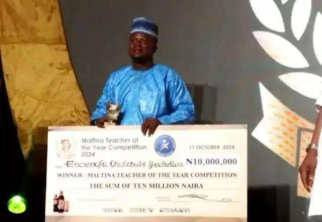 Nasarawa Teacher, lfechukwu Emerges Winner Of Maltina Teacher Of The Year, Gets N10m