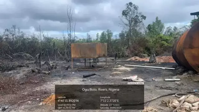 Nigerian Navy Shuts Down Unauthorized Refineries In Rivers Nigerian Navy Shuts Down Unauthorized Refineries In Rivers