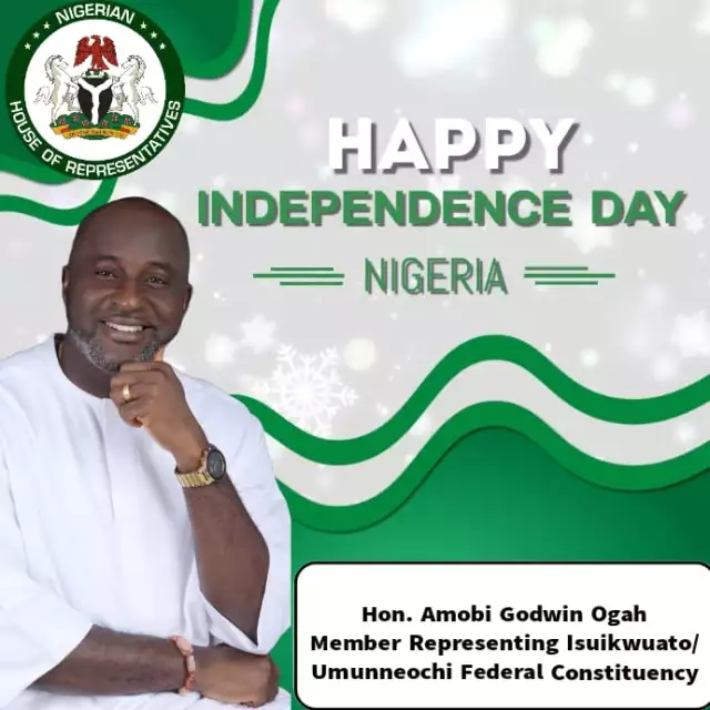 Hon. Ogah Celebrates Nigeria’s 64th Independence Day, Calls For Unity, Development Hon. Ogah Celebrates Nigeria's 64th Independence Day, Calls For Unity, Development