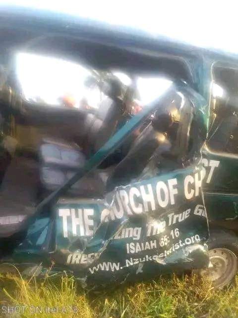 Church Bus Involved In Fatal Accident, Multiple Lives Lost On Aba-PH Express Highway