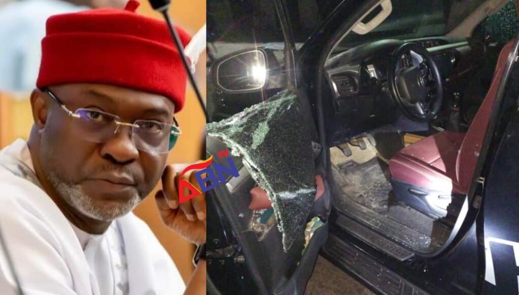 Gunmen Attack Hon. Ginger Onwusibe's Convoy, Kill Policeman In Umuahia (Photos)