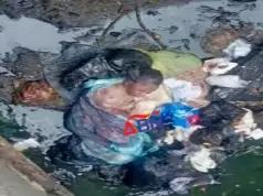Newborn Baby Found Dead In Abia Drainage (Photo) Newborn Baby Found Dead In Abia Drainage (Photo)