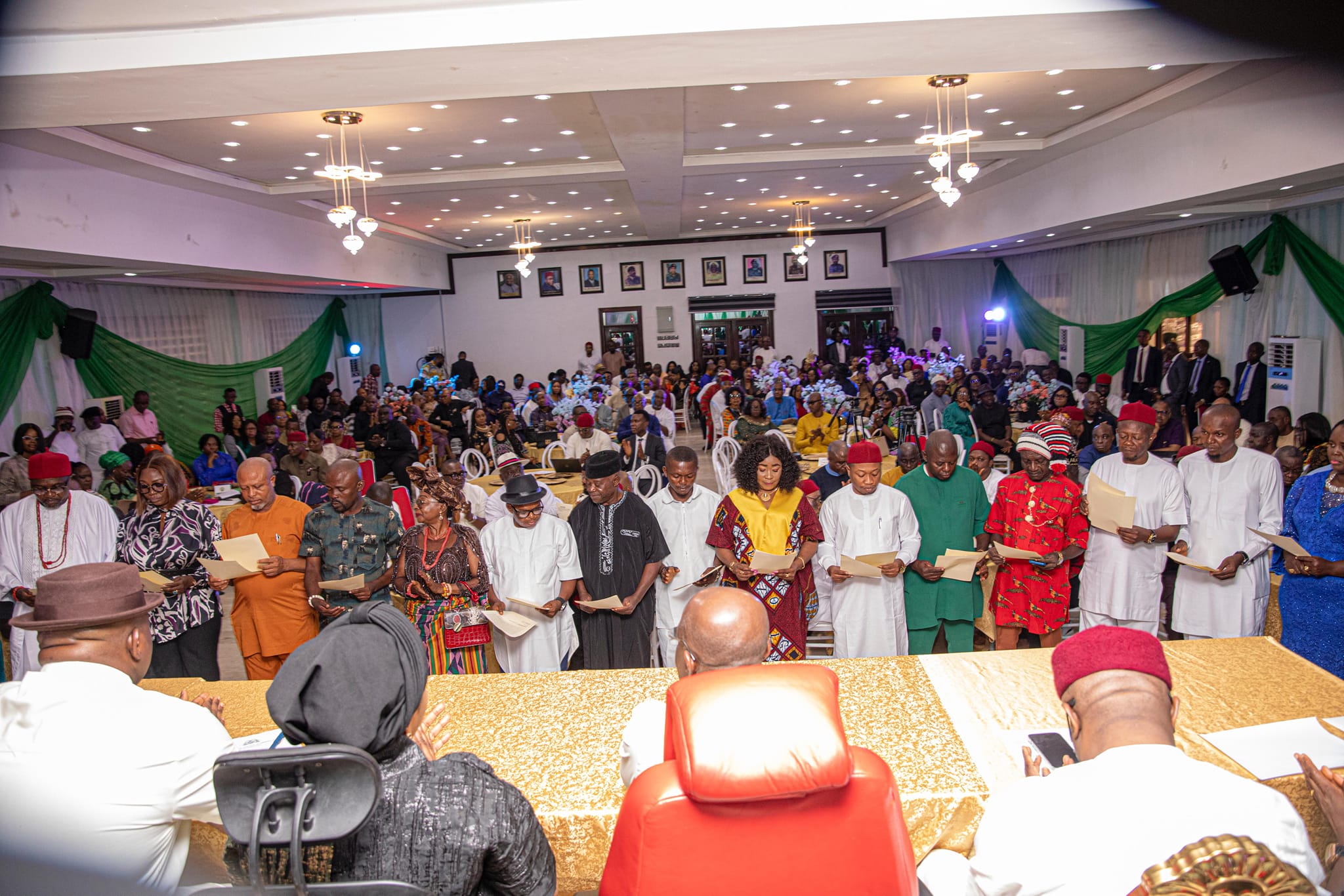 Gov. Otti Inaugurates New LG Chairmen, Challenges Them On Developmental Issues (Photos, Video)