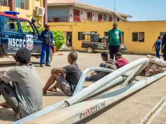 NSCDC Detains Four Alleged Streetlight Vandals In Abuja NSCDC Detains Four Alleged Streetlight Vandals In Abuja