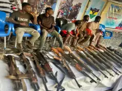 Police Bust Trans-Border Gunrunning Syndicate, Recover 17 Rifles, Ammunition (Photos) Police Bust Trans-Border Gunrunning Syndicate, Recover 17 Rifles, Ammunition (Photos)