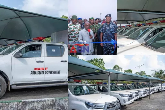 INSECURITY: “Abia Will Not Be Safe Haven For Criminals” – Otti As He Donates 20 Security Vehicles (Photos) INSECURITY: "Abia Will Not Be Safe Haven For Criminals” – Otti As He Donates 20 Security Vehicles (Photos)