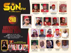 Sun FM 91.3 Igbere To Hold 2nd Anniversary And Awards December 7 Sun FM 91.3 Igbere To Hold 2nd Anniversary And Awards December 7
