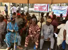 Military Pensioners Shut Down FCT Finance Ministry Military Pensioners Shut Down FCT Finance Ministry