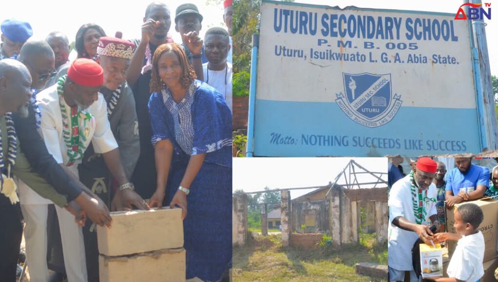 Hon. Amobi Ogah Flags Off ₦1.4 Billion Infrastructure Upgrade For Uturu Secondary School, Distributes School Materials To Students (Photos, Video)