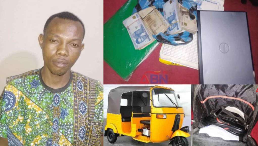 Tricycle Rider Rider Returns Lost Bag Containing ₦470,000, Laptop, Valuables In Abia (Video)