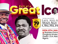 Late Nze Ali Mazi Agu Asaa Okoroafor Set For Burial Jan 6 (See Poster) Late Nze Ali Mazi Agu Asaa Okoroafor Set For Burial Jan 6 (See Poster)