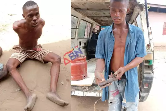 Abia Security Operatives Nab Notorious Criminals, Destroy Shrine, Recover Weapons (Photos) Abia Security Operatives Nab Notorious Criminals, Destroy Shrine, Recover Weapons (Photos)