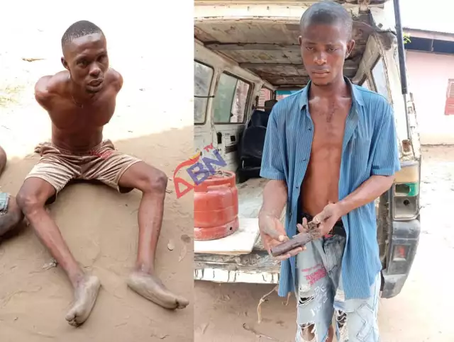 Abia Security Operatives Nab Notorious Criminals, Destroy Shrine, Recover Weapons (Photos) Abia Security Operatives Nab Notorious Criminals, Destroy Shrine, Recover Weapons (Photos)