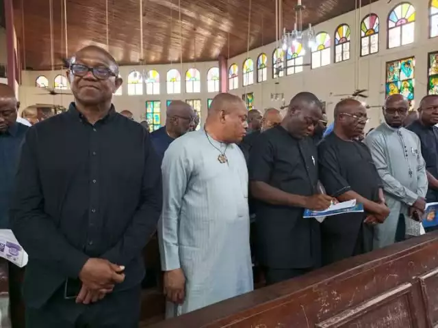 Soludo, Peter Obi, Others Attend Burial Of Anambra Lawmaker, Justice Azuka Soludo, Peter Obi, Others Attend Burial Of Anambra Lawmaker, Justice Azuka